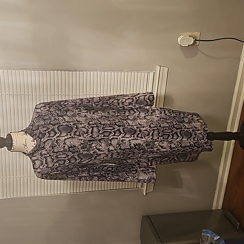 Rosie Harlow Snakeskin Long Sleeve Dress XXL